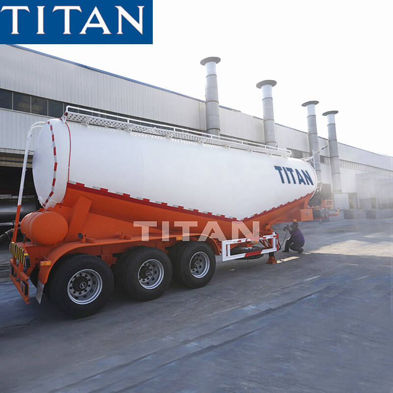 Semirremolque Cisterna De Polvo Titan De Toneladas Para Exportaci N