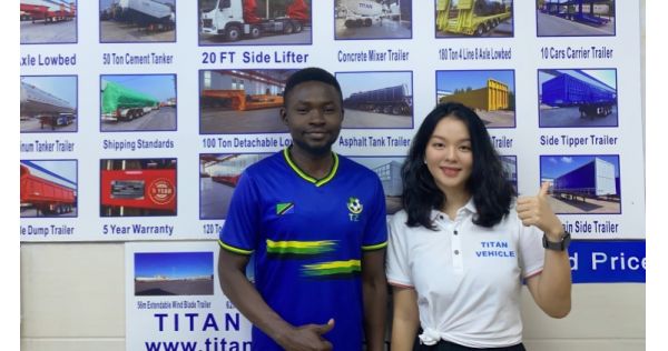 Los clientes de Ruanda adquirieron un semirremolque cisterna de combustible de TITAN Vehicle