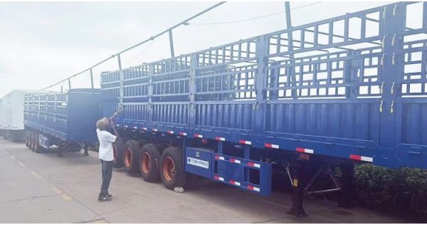 Un cliente de Tanzania visitó Titan y compró un semirremolque de carga Fence.