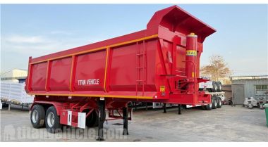 Se enviará un semirremolque volquete de 2 ejes con suspensión de bogies a Zambia