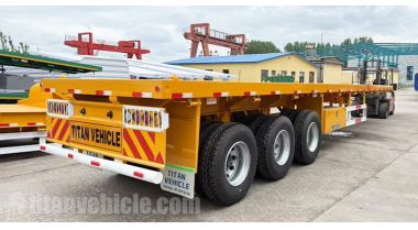 Se enviará un semirremolque de plataforma de tres ejes a Ghana