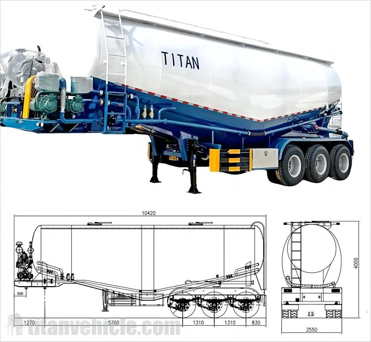 Un cliente de Etiopía visita TITAN para negociar un remolque cisterna de cemento