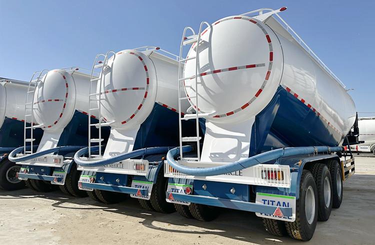 Remolques cisterna de cemento de tres ejes TITAN a la venta en Etiopía
