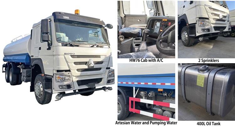 Cami&oacute;n cisterna de agua Sinotruk Howo 6x4 en venta en Turkmenist&aacute;n