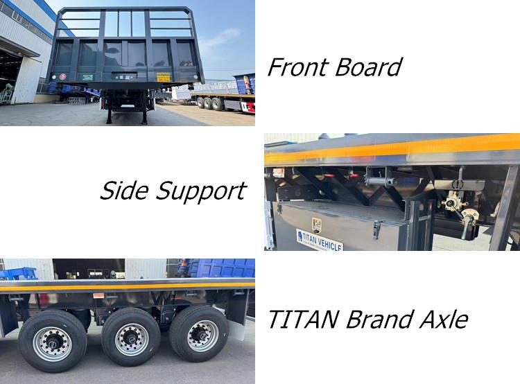 Cliente visita la oficina de TITAN en Guangzhou para adquirir un remolque de plataforma de tres ejes