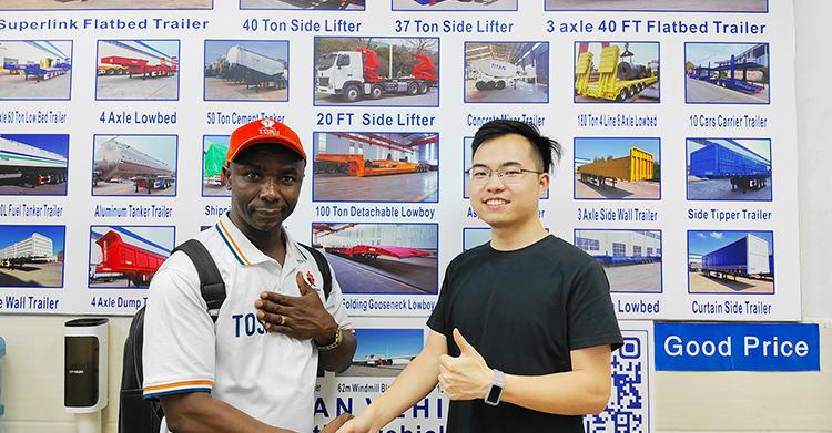 Un cliente jamaiquino compr&oacute; un remolque de plataforma de 40 pies de Titan Vehicle