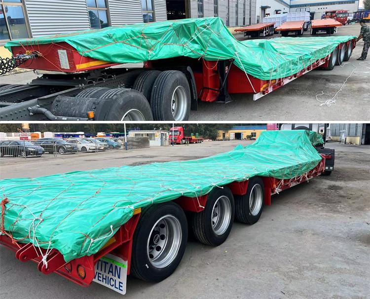 Semirremolque de plataforma baja de 3 ejes en venta en Tanzania