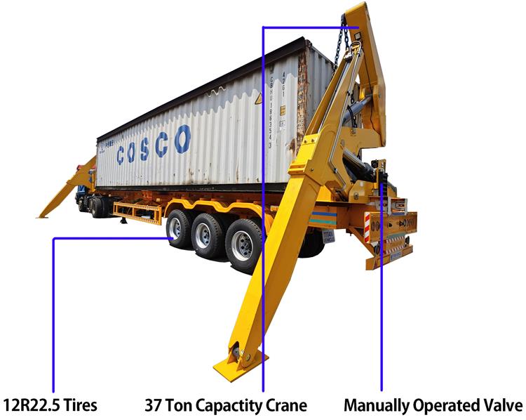 Remolque de carga lateral para contenedores en venta en Guyana