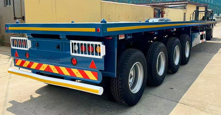 Remolque de plataforma semiplana de 4 ejes en venta en Nigeria