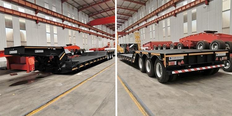 Remolque RGN de ​​tres ejes en venta en el Congo