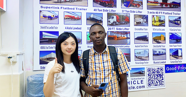 Remolque cisterna de bet&uacute;n de 3 ejes en venta en Nigeria