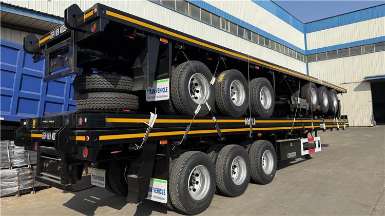 Semirremolque de plataforma plana de 3 ejes en venta en Tanzania