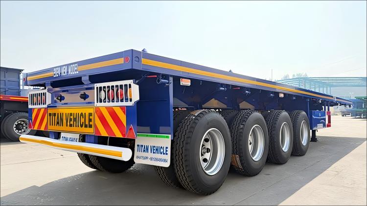 Semirremolque de plataforma plana de 4 ejes en venta en Tanzania