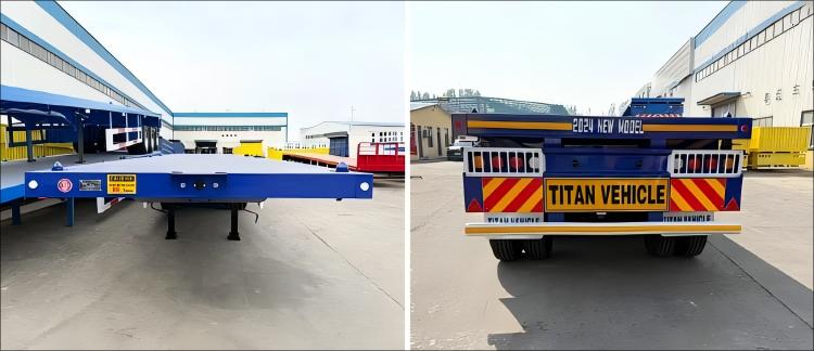 Semirremolque de plataforma plana de 4 ejes en venta en Tanzania