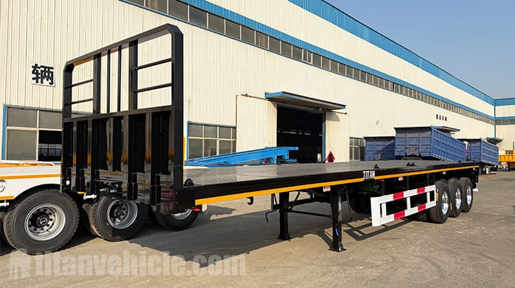 Semirremolque de plataforma de 3 ejes en venta en Uganda