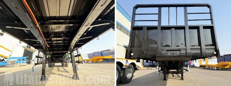 Semirremolque de plataforma de 3 ejes en venta en Uganda