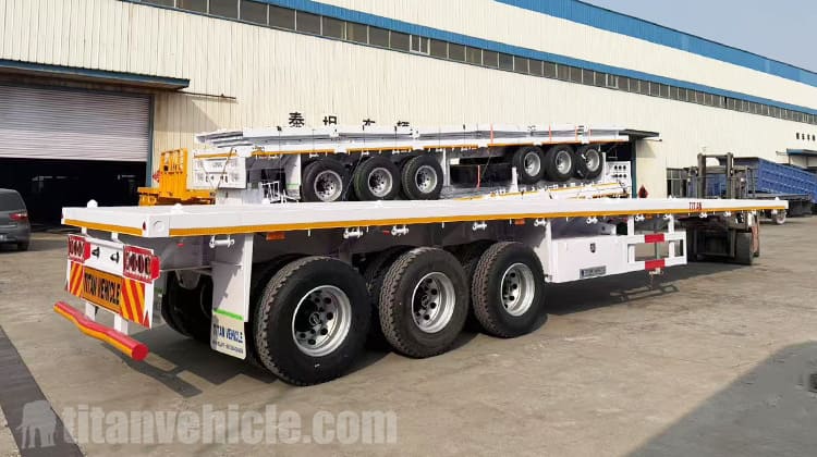 Remolque de plataforma de tres ejes a la venta en Jamaica