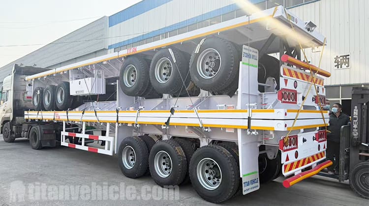 Remolque de plataforma de tres ejes a la venta en Jamaica