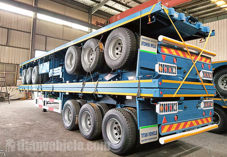 Semirremolque de plataforma de 40 pies en venta en Tanzania