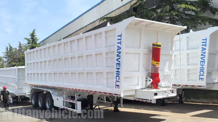 Remolque basculante de tres ejes en venta en Zambia