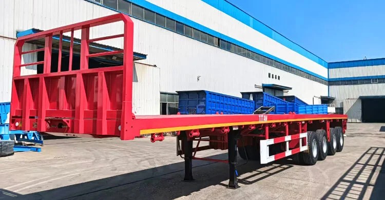 Remolque de plataforma de 4 ejes en venta en Zambia