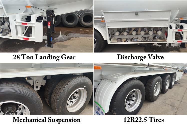 Remolque cisterna de combustible de 4 ejes en venta en Mozambique