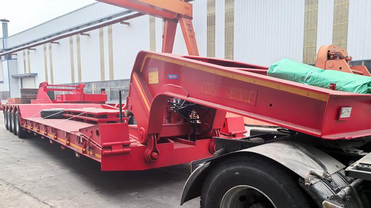 Remolque Lowboy de 4 ejes y 100 toneladas en venta cerca de mí en Nigeria