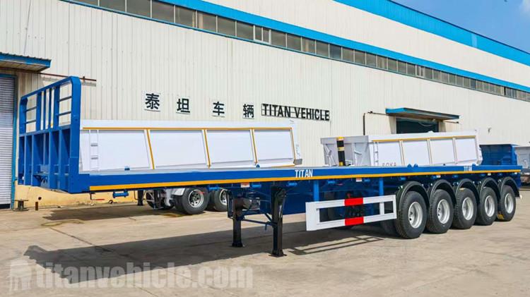 Cliente de Togo acude a TITAN para comprar un remolque de plataforma de 5 ejes