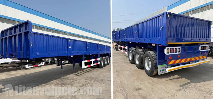 Clientes de Sierra Leona visitan TITAN y compran un remolque de plataforma abatible