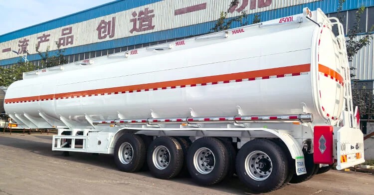 Remolque cisterna de combustible de 4 ejes en venta en Ghana