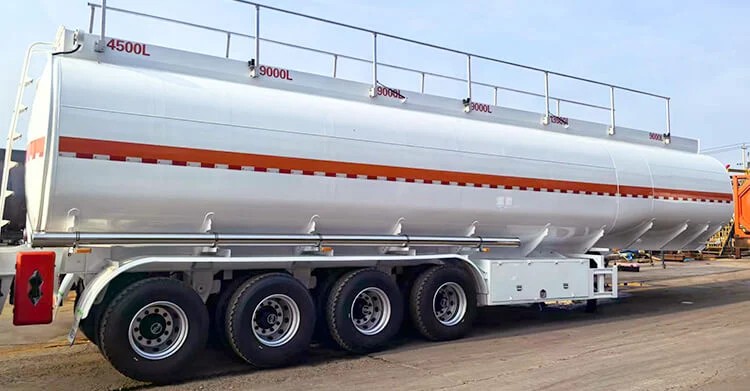 Remolque cisterna de combustible de 4 ejes en venta en Ghana