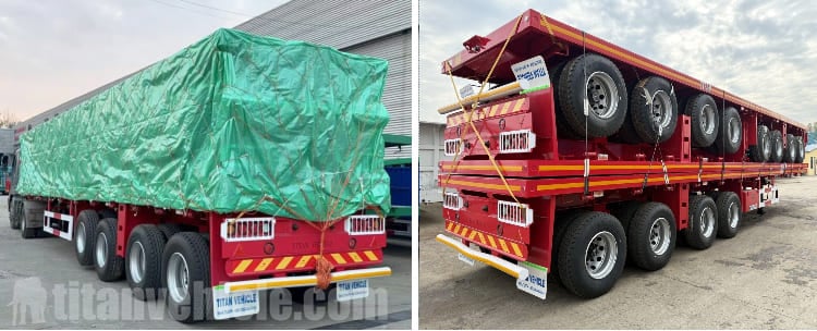 Remolque de plataforma de 4 ejes en venta en Nigeria
