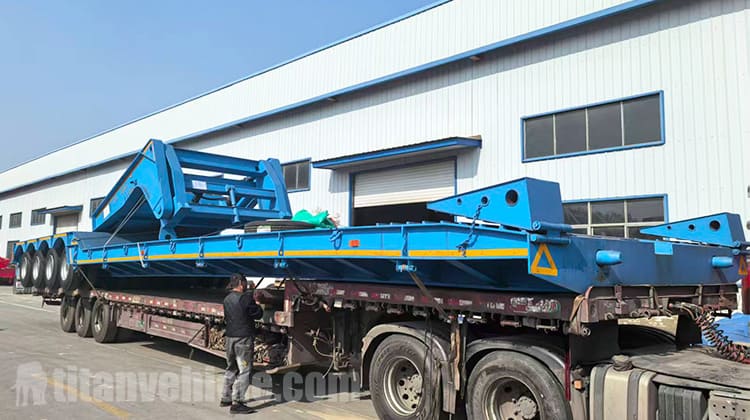 Remolque de cuello de cisne desmontable RGN de ​​4 l&iacute;neas y 8 ejes en venta en Jamaica