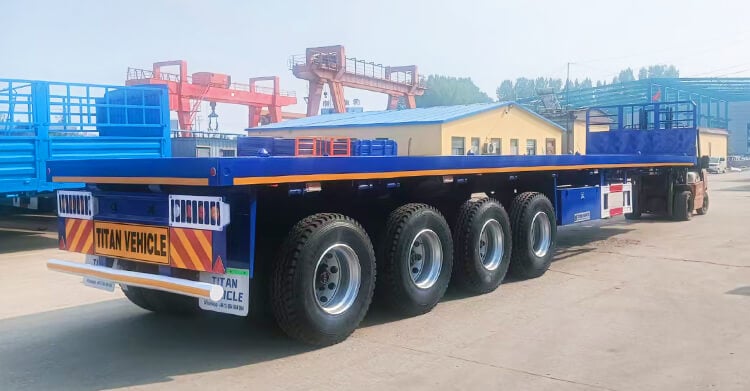 Se vende semirremolque de plataforma de 4 ejes en Zambia