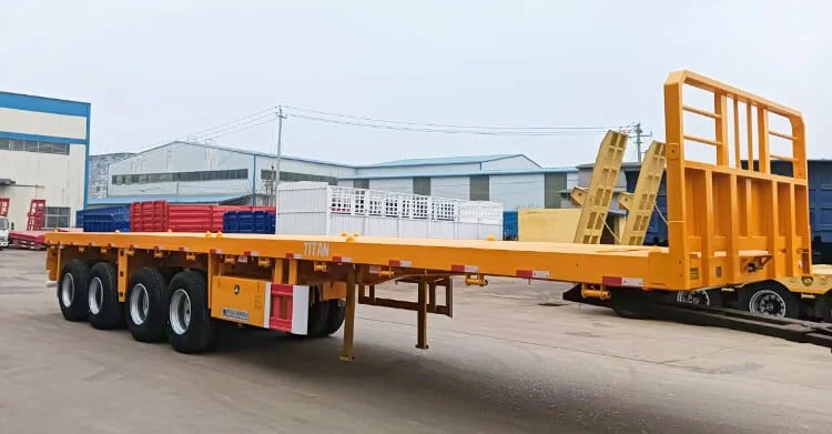 Semirremolque de plataforma de 4 ejes en venta en Zambia