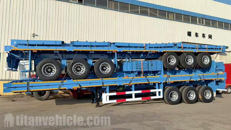 Semirremolque de estacas para el transporte de carga a granel en Guinea
