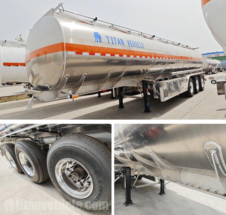 Cliente chileno visita TITAN para comprar remolque cisterna de combustible de aluminio