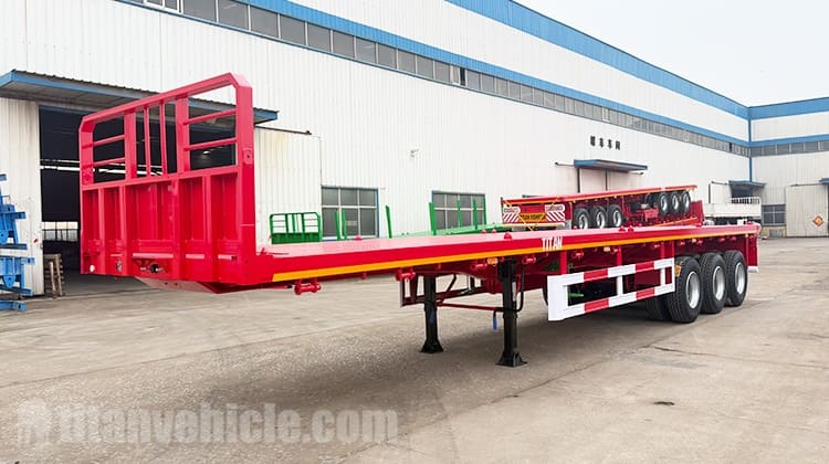 Se vende remolque de plataforma plana de tres ejes en Congo.