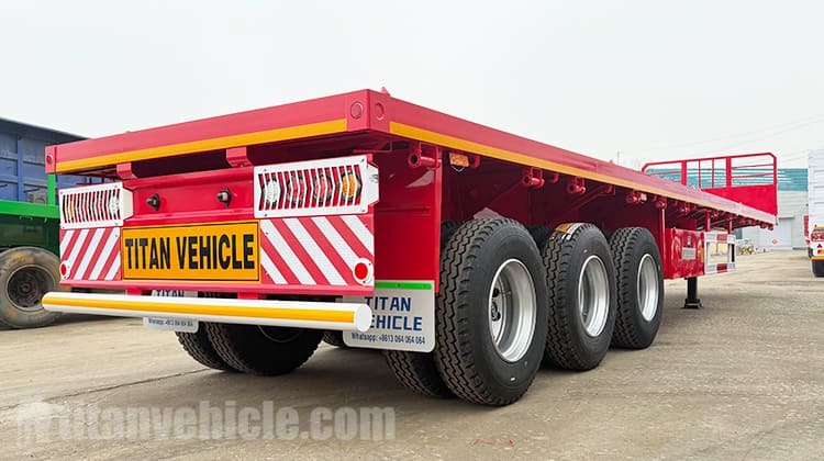 Se vende remolque de plataforma plana de tres ejes en Congo.