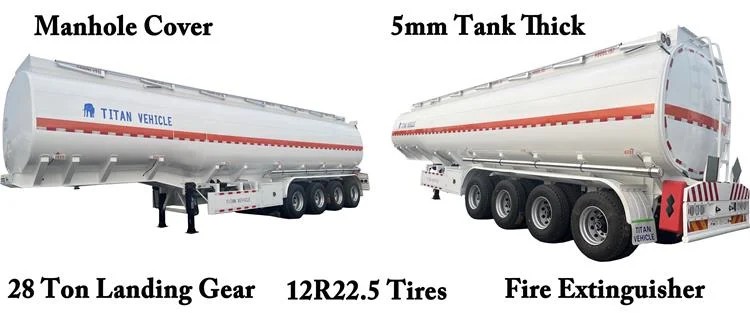 Se vende en Zimbabue un remolque cisterna de combustible de 4 ejes y 54.000 litros.