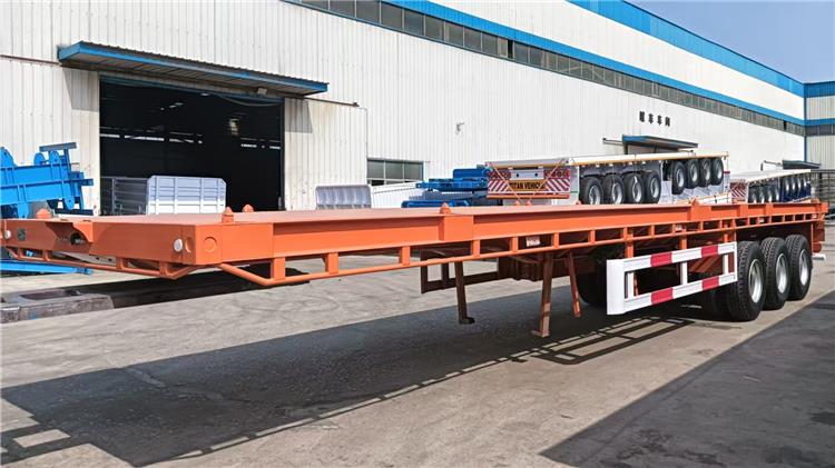 Remolque de plataforma de tres ejes en venta en Zambia