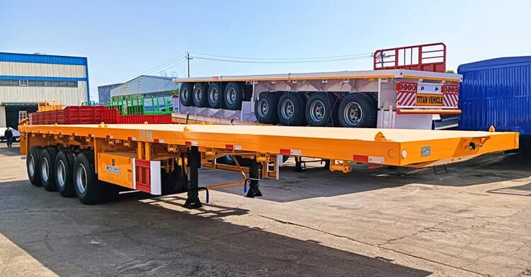 Precio del remolque de plataforma plana Titan de 4 ejes en Mali
