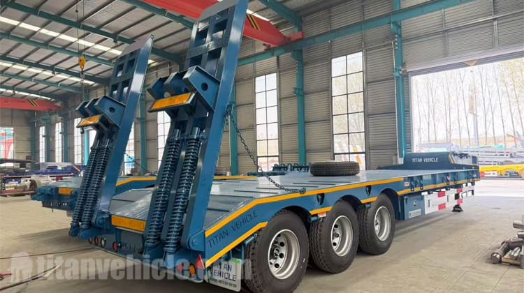 Precio de remolque de plataforma baja de 40 pies en Angola