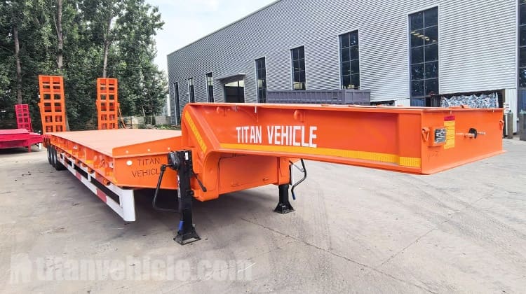 Remolque de plataforma baja de 40 pies en venta en Zambia