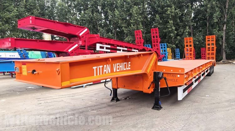 Remolque de plataforma baja de 40 pies en venta en Zambia