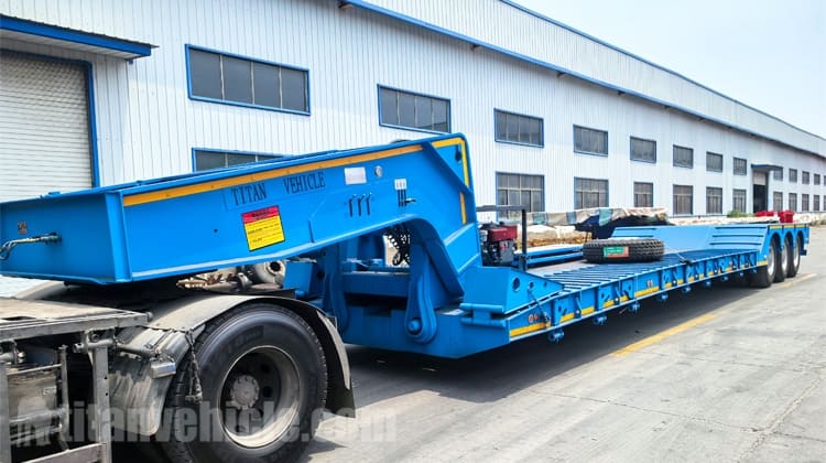 Remolques de plataforma baja RGN de 80 toneladas en venta en Nigeria