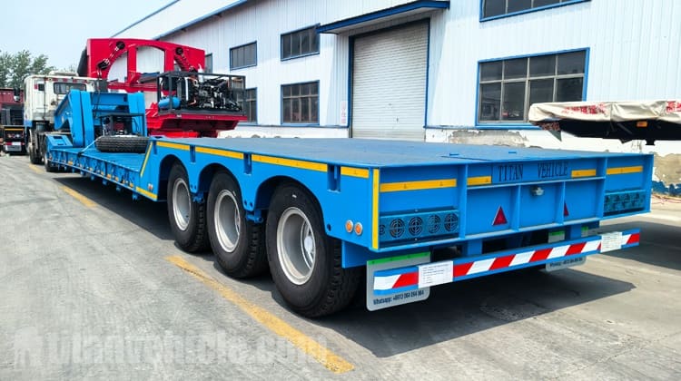 Remolques de plataforma baja RGN de 80 toneladas en venta en Nigeria