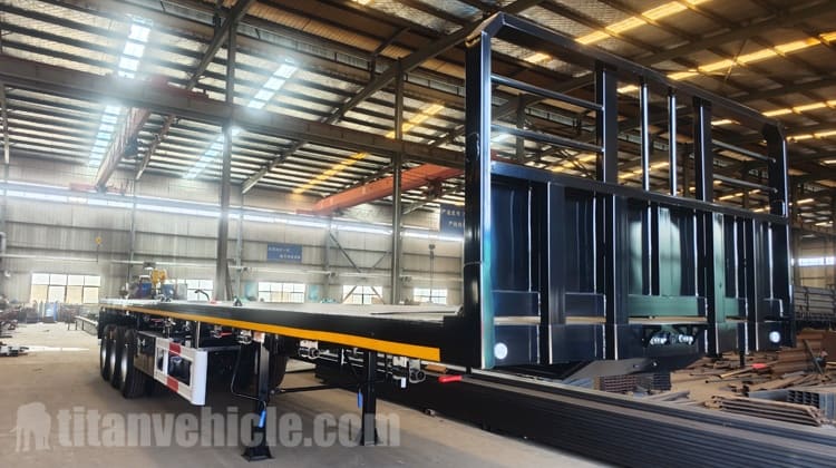 Remolque de plataforma plana de tres ejes en venta en Mali