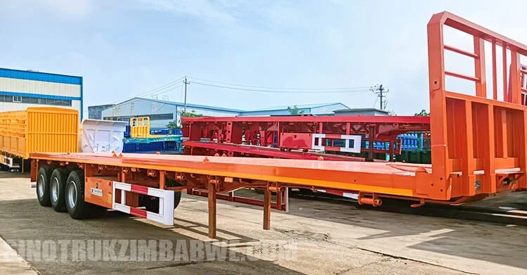Remolques de plataforma plana de 3 ejes en venta cerca de m&iacute; en Ghana