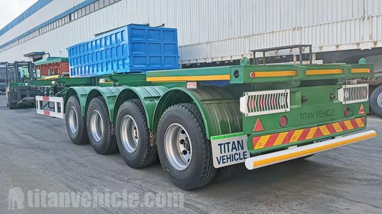 Un cliente senegal&eacute;s visita TITAN para comprar un remolque esqueleto de 4 ejes.